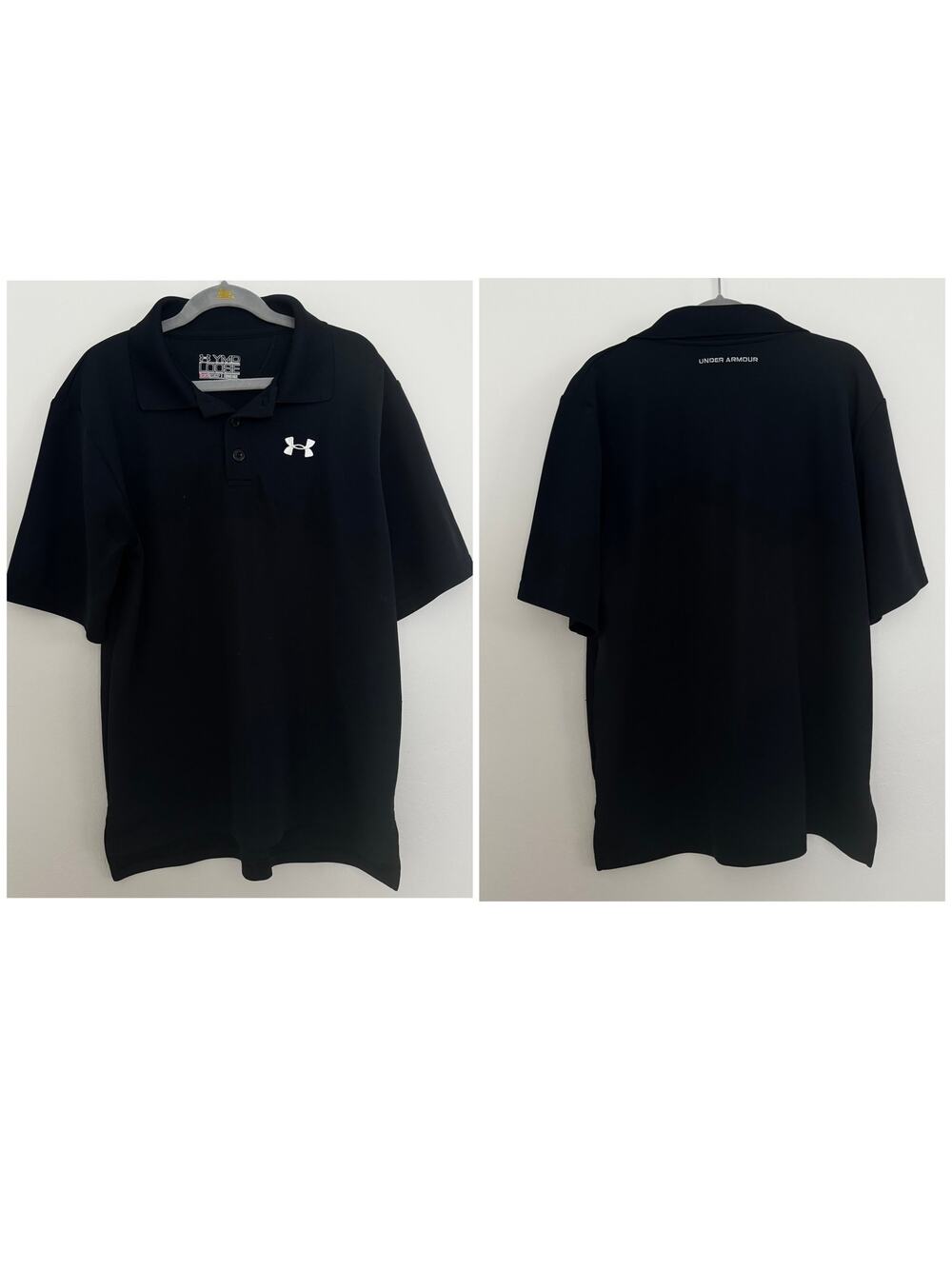 Under Armour Heatgear Loose Fit Polo in Black